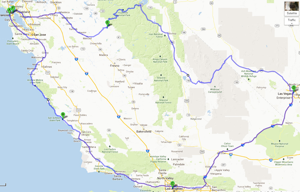 Mitä maksaa kolmen viikon roadtrip Kaliforniassa?