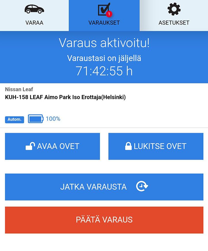Testissä Aimo Parkin yhteiskäyttöauto – sähköautolla Turkuun